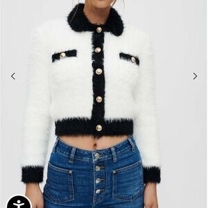 Fuzzy Cardigan from Maje